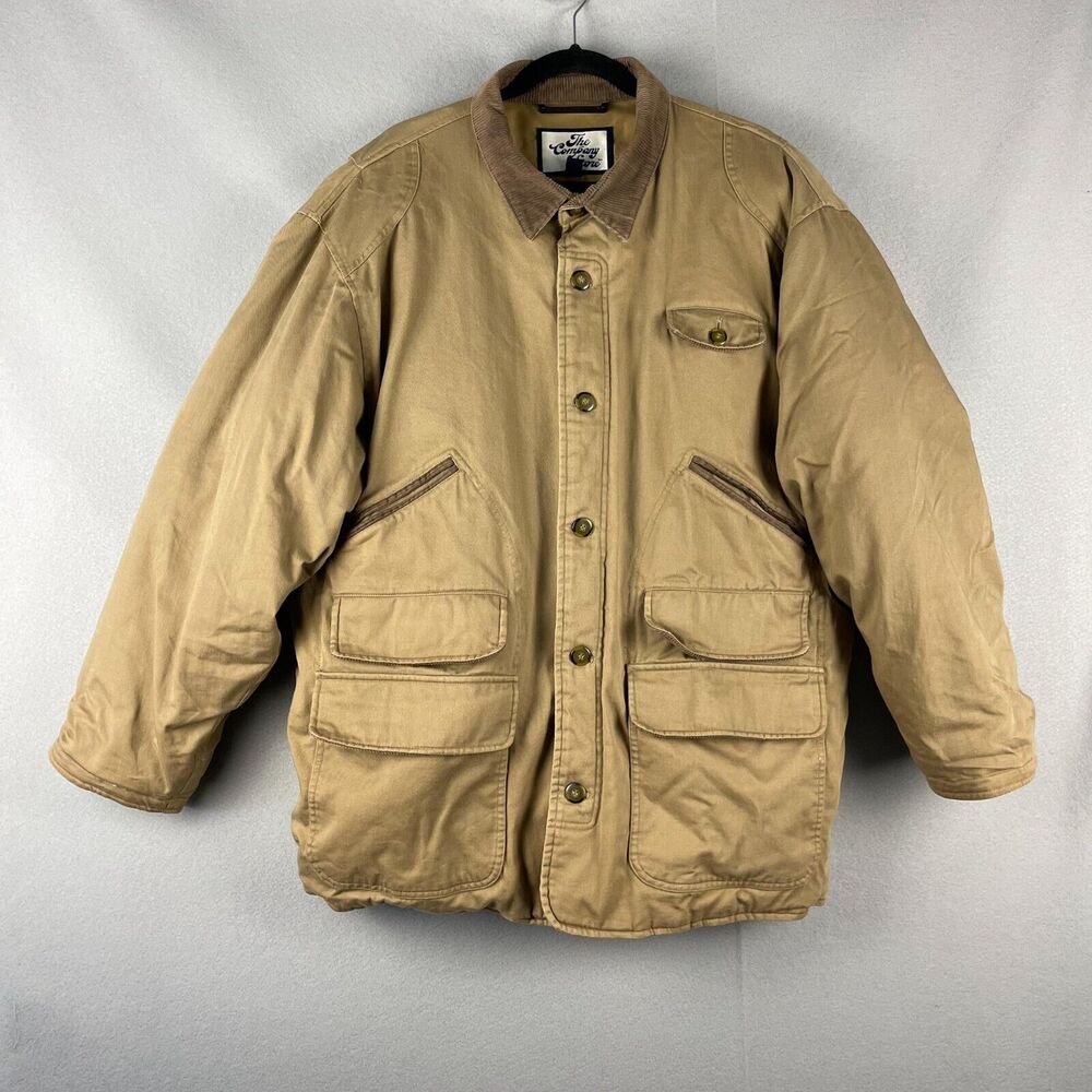 VTG The Company Store Chore Barn Jacket Mens Large Down Insulated Heavy Puffer